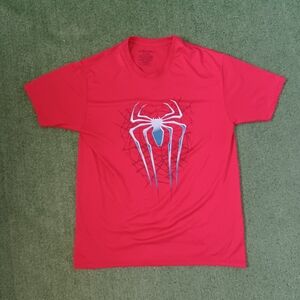 VINTAGE Y2K Spiderman 2 Polyester T Shirt Size Large